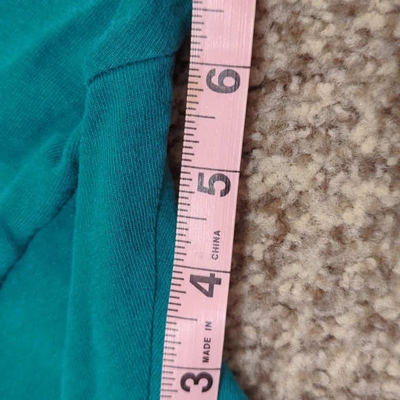 Teal Graphic T-Shirt with Hummingbird and Flowers - Picture 7 of 11